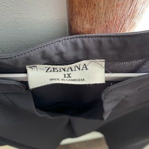 Zenana charcoal gray blouse